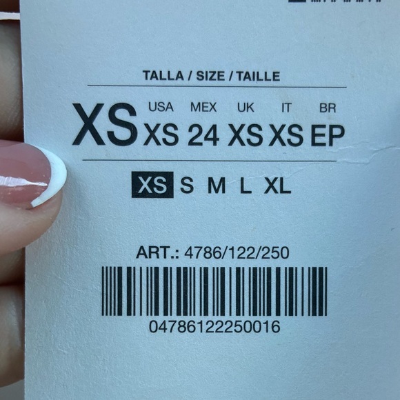 Zara NWT 100% linen white halter midi dress 4786/122 - Picture 5 of 5